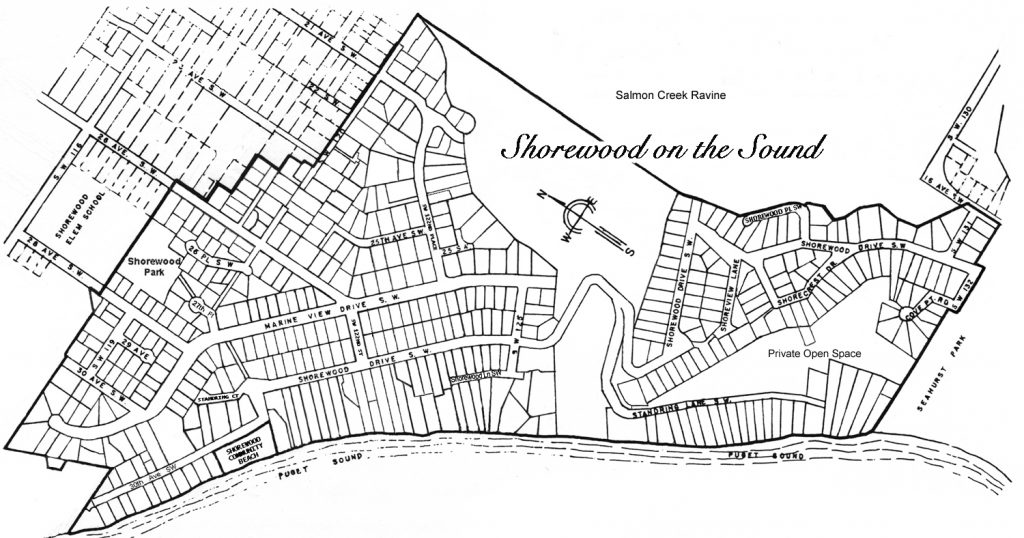 Map of Shorewood on the Sound Community